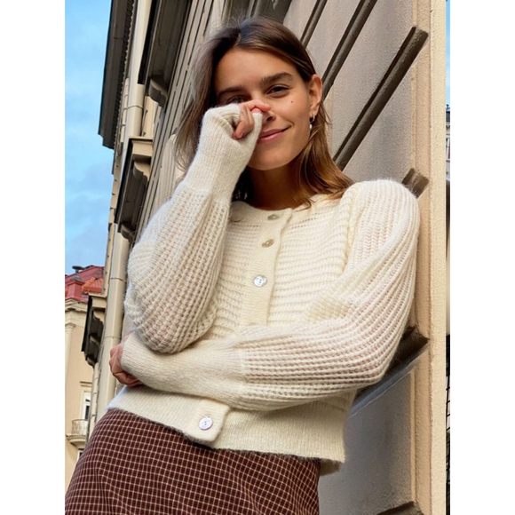 Wilfred Sweaters - Aritzia Wilfred Alessia Alpaca Blend Button Front Cardigan Sweater Size M